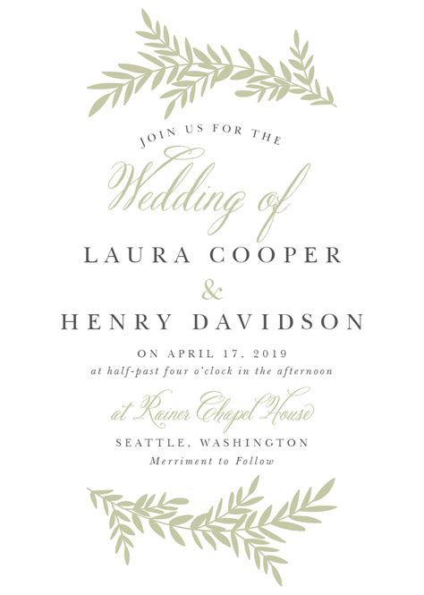 Wedding Invitation Letter Template Download Printable