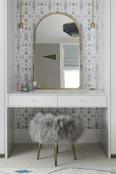 White bedroom vanity table with tilt mirror & cushioned. 25 Best Walk In Closet Storage Ideas and Designs for ...
