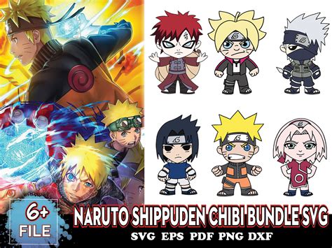 Naruto Shippuden Chibi Bundle Svg Anime Svg Inspire Uplift