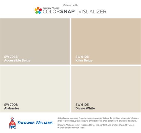 Nw 17 divine white sw6105. I found these colors with ColorSnap® Visualizer for iPhone by Sherwin-Williams: Accessibl ...