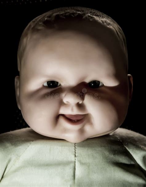 Creepy Doll Face It Seems Like Character Of Horror Movie Angry Baby