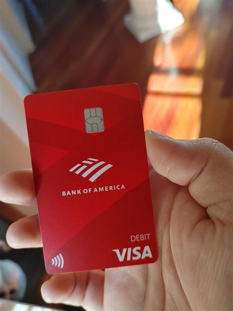 Got My New Bank Of America Contactless Debit Card In The