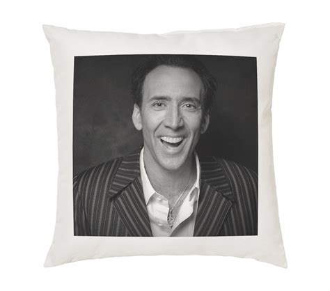 Nicolas Cage Pillow Cushion 16x16in White Etsy
