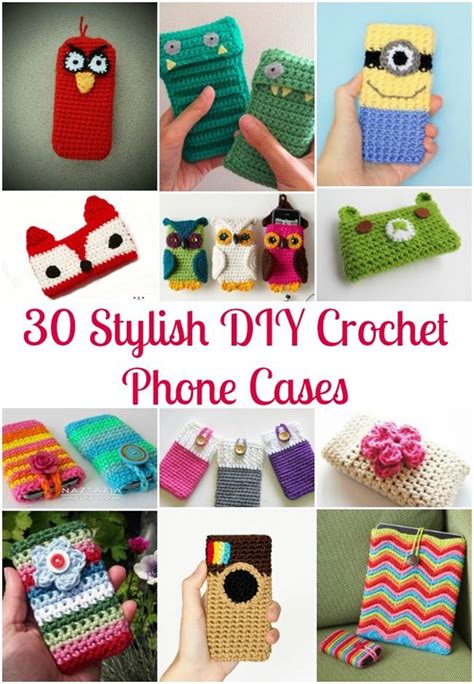 30 Stylish DIY Crochet Phone Cases