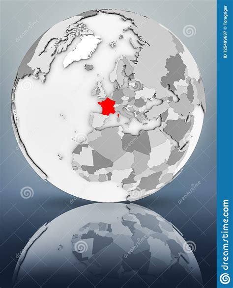 France On Political Globe Stock Illustration Illustration Of Object