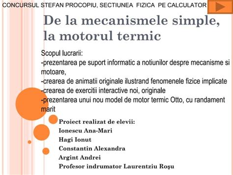 Mecanisme Si Motoare Termice Ppt