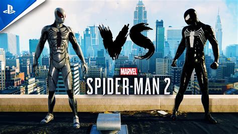 New Spider Man 2 Anti Venom Symbiote Suit Vs Symbiote Suit Epic