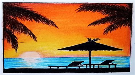 View 20 40 Sunset Drawings Easy Pics Cdr