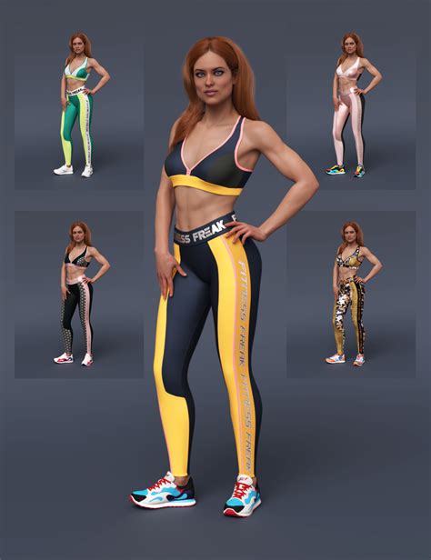 S3d Fitness Freak Textures For Fitness Clothes Daz 3d