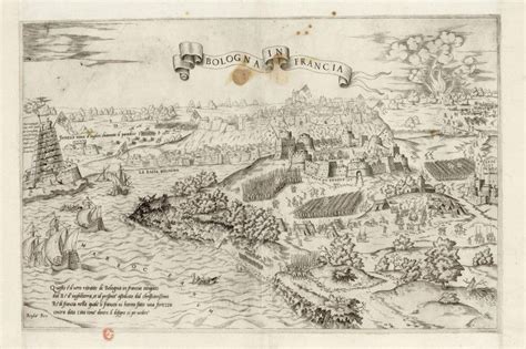 Vue De Boulogne Sur Mer Assiégée Par Les Français En Août 1549