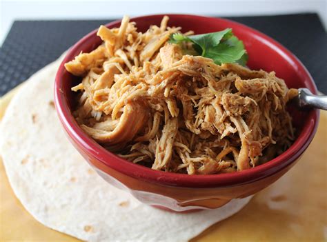 Crockpot shredded chicken is great for all of your favorite shredded chicken crockpot recipes! Crock Pot Cafe Rio Copycat Shredded Chicken - Yummy ...