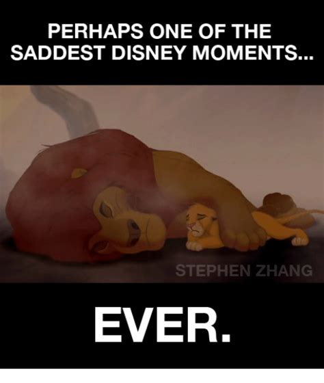 Perhaps One Of The Saddest Disney Moments Stephen Zhang Ever Disney
