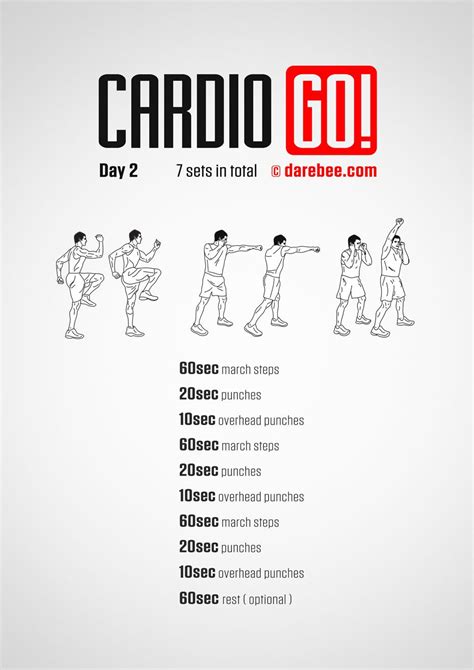 Cardio Go 30 Day Bodyweight Program Beginner Cardio Workout