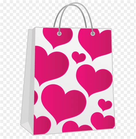 Download Valentine Pink T Bag With Hearts Png Images Background Toppng