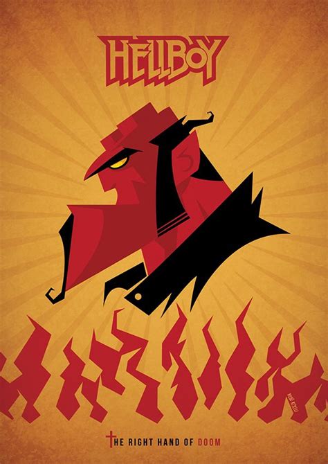 Hellboy Vector Poster On Behance