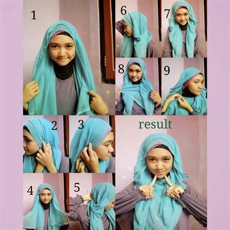 Tutorial Jilbab Wisuda Segi Empat Satu Trik
