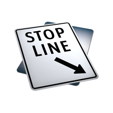 Stop Line On Right Of Sign Traffic Supply 310 Sign