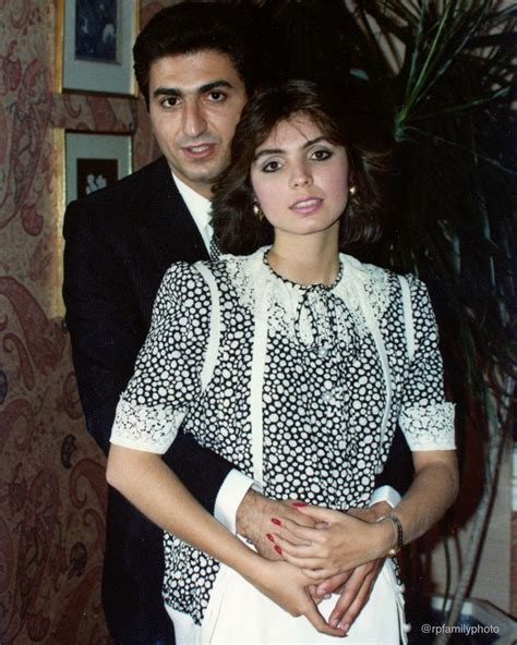 prince reza pahlavi crown prince of iran and his wife princess yasmin connecticut usa 1986