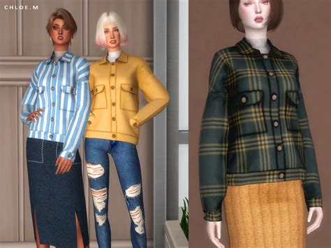 Chloem Woollen Coat • Created For The Sims 4• 10 Colors Sims 4