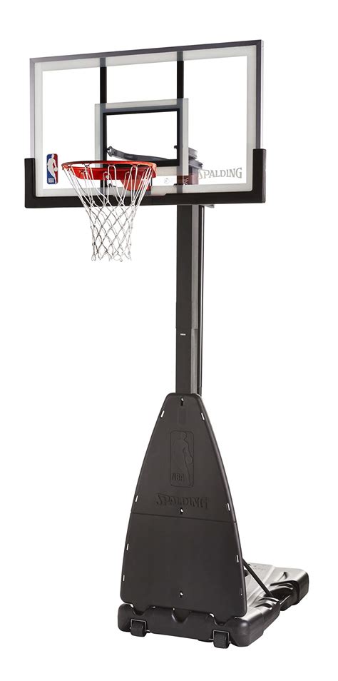 Spalding The Beast 60 Portable Basketball Hoop System Glass Backboard