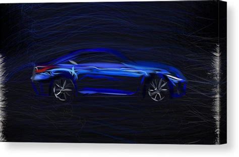 Lexus Rc F Draw Canvas Print Canvas Art By Carstoon Concept Canvas Prints Acrylic Prints