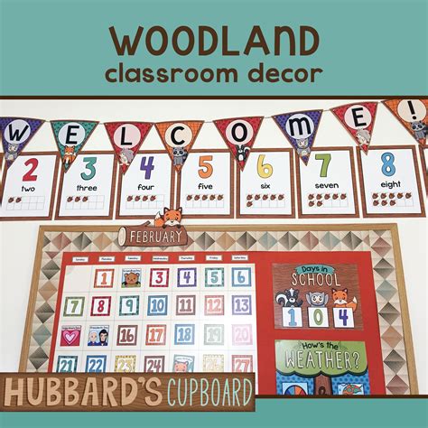 Woodland Classroom Decor Bundle Forest Animals Classroom Decor