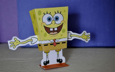 Little Muddy Fingers Free Printable Sponge Bob Craft