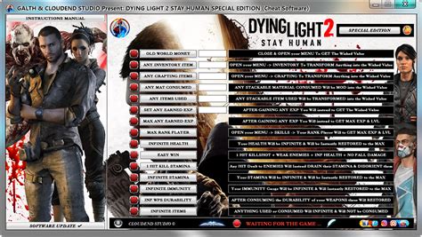 Dying Light Stay Human Cheats Dl Trainer Mod Editor Easy Craft