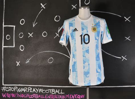 Argentina National Team Match Issued Shirt Vs Chile World Cup Qatar