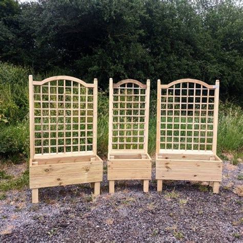 Premium Bow Top Trellis Planters Made From Treated Timber Etsy