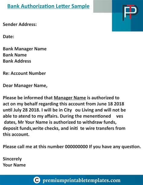My new account number is account number. Pin on Authorization Letter Templates