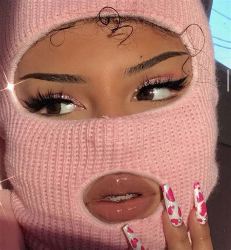 Because of the trendiness of the aesthetics, it can often be related to other aesthetics. Baddie Pink Ski Mask Aesthetic Boys - Viral and Trend