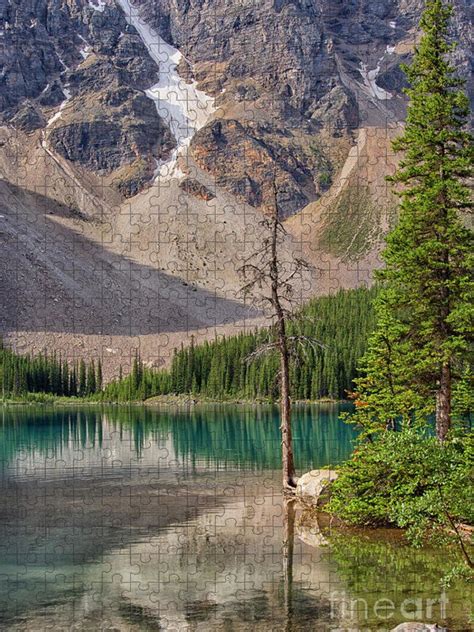 Colorful Lake Moraine Jigsaw Puzzle By Patricia Hofmeester Lake