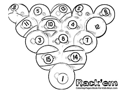Can you read the angles and run the table in this classic game of billiards? Pool Table Balls Coloring Pages | Coloring pages, Sports ...