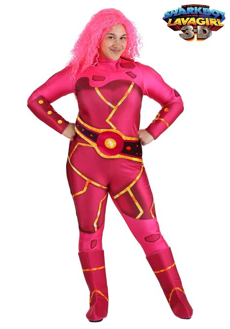 Plus Size Womens Lava Girl Costume