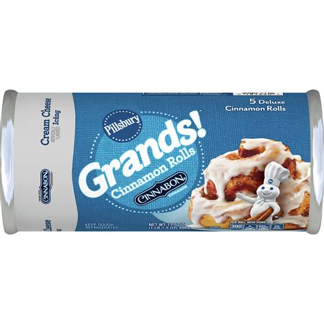 Pillsbury Grands Cinnamon Rolls With Cream Cheese Icing 5 Ct 175 Oz