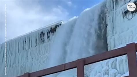 Niagara Falls Freezing Over Did Polar Vortex Cause Water To Freeze