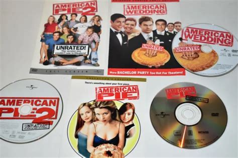 Dvd Lot American Pie Trilogy American Pie Wedding Unrated No