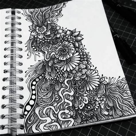 Intricate Doodles And Zentangle Drawings Zentangle Drawings Doodle