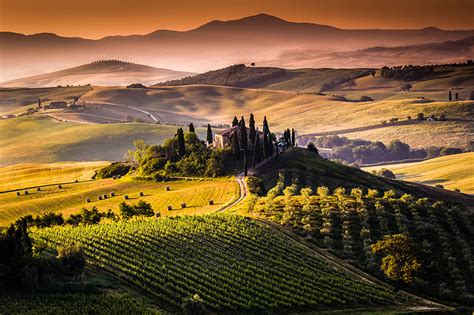 Fonds Decran Champ Italie Photographie De Paysage Toscane Par Le Haut