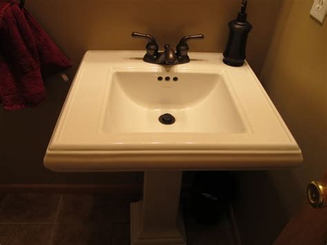 Obviously it shouldn't smell so there's a fault. Moldy smell stink coming from underside pedestal sink