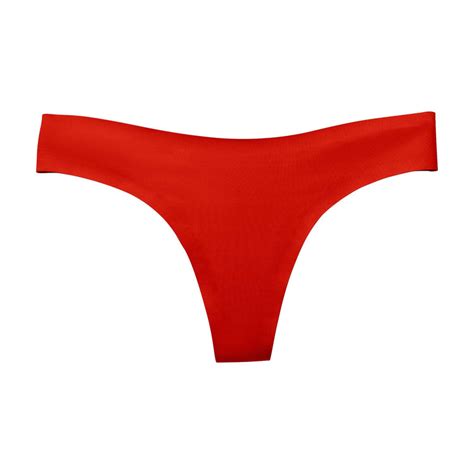 poppy red thong panties seamless luxury thong eby™