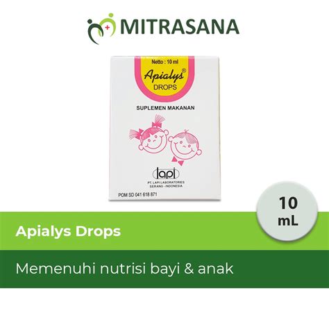 Jual Apialys Drops 10 Ml Penuhi Kebutuhan Vitamin Pada Anak Shopee