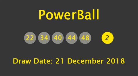 21,377 likes · 204 talking about this. PowerBall Results, Payouts: Friday, 21 December 2018 ...