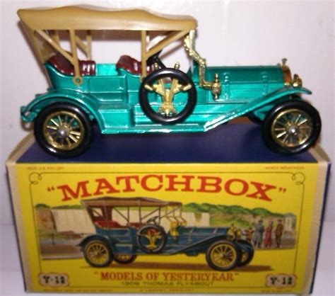 Vintage Matchbox Models Of Yesteryear Y 12 1909 Thomas Flyabout Box