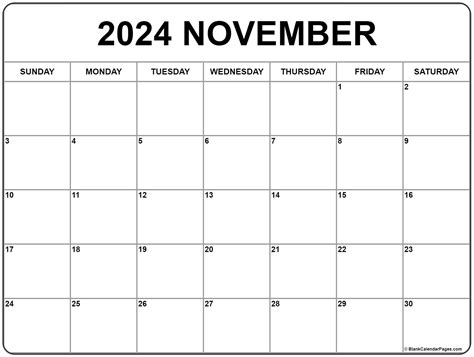November 2022 Calendar Free Printable Calendar
