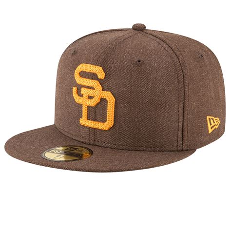 Mens San Diego Padres New Era Brown Cooperstown Collection Heather