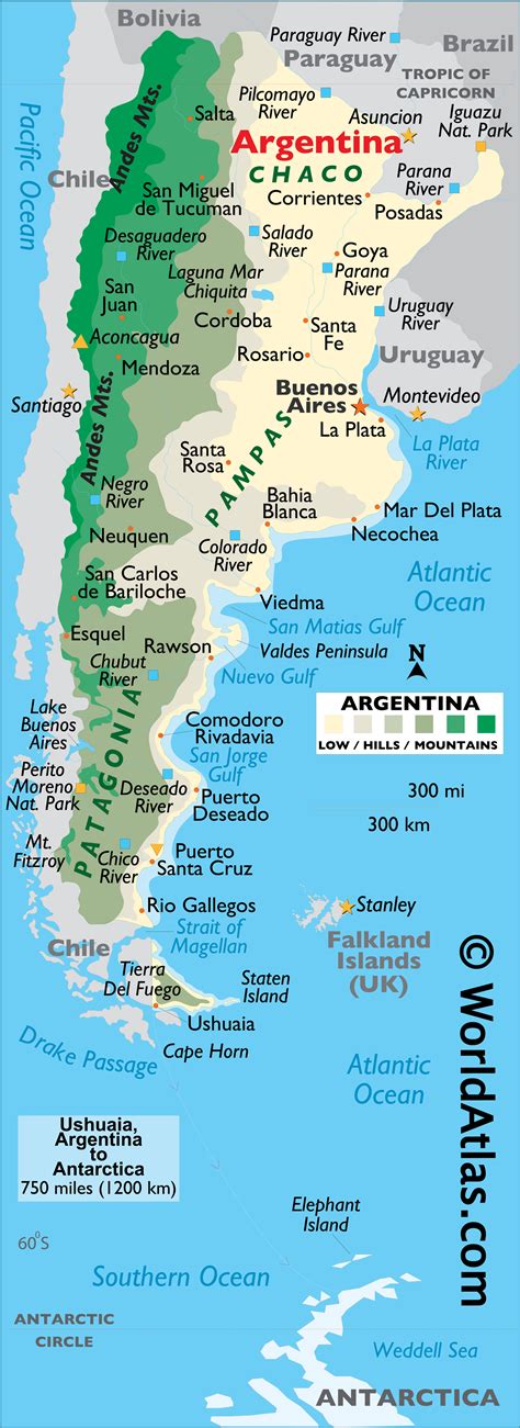 Geography Of Argentina Landforms World Atlas