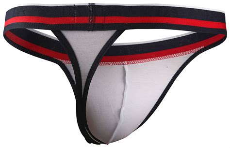 Doreanse Thong G String Designer Mens Underwear Navy White Cotton Modal 1218 Ebay