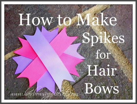 How To Make A Spikes For Hair Bows Video Tutorial Hairbow Supplies